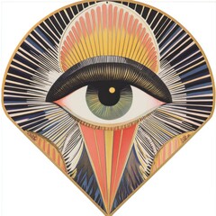 Wall Mural - An eye art illustration patterns.