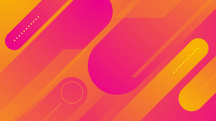 Poster - Colorful Abstract Vector Background with Waves and Circles