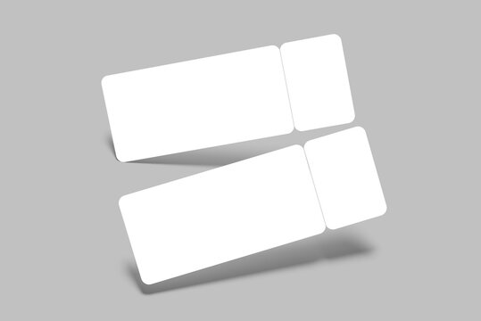 Ticket Design Mockup Icon Blank