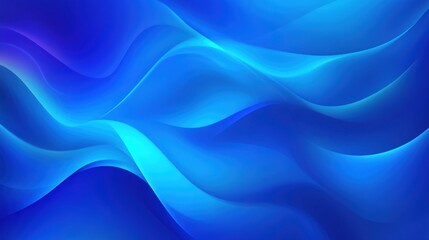 Poster - Abstract design with flowing blue lines.