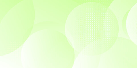 Leinwandbilder - Minimalist soft Abstract Background in Gradient green and white Tones with Circles. Circle effect style geometric, abstract background.