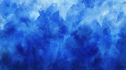 Poster - A vibrant blue abstract painting.