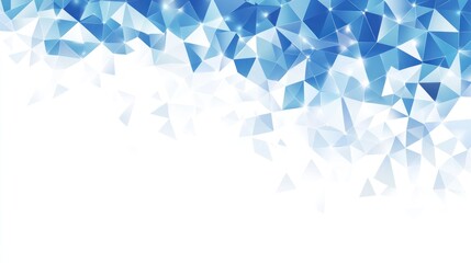 Poster - Abstract geometric pattern with translucent triangles.