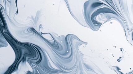 Poster - Intricate abstract painting with flowing colors.