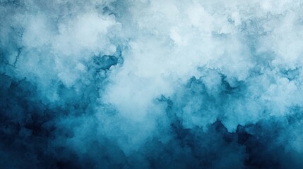 Poster - A backdrop of textured blue watercolor washes.