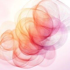Poster - Abstract swirling lines colorful background design