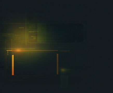 Minimalist glowing lines on dark background