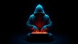 © Focus Aura - Anonymous hacker coding on laptop cybersecurity concept digital crime and internet fraud