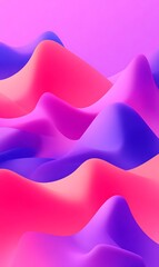 Poster - Gradient abstract waves with vibrant colors