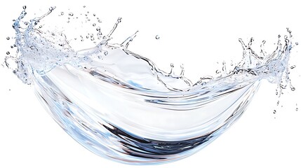 Poster - High-Speed Capture of Splashing Water Creating Dynamic Movement and Fluid Effects with Crystal Clear Clarity