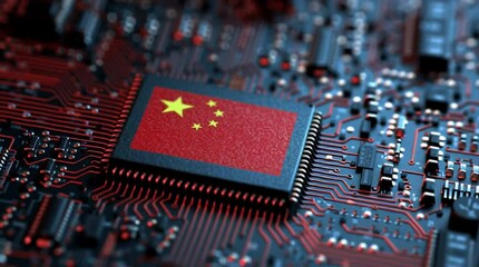 Poster - China Tech Sector Advances with Significant Funds in Microchip Technology and Semiconductor Development, Driving Innovation in Circuit Board Design
