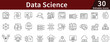 © Waseem - Data Science Line Icons Set with Editable Stroke for Analytics, Machine Learning, Big Data, and Statistical Analysis