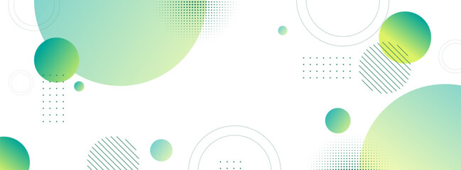 Leinwandbilder - banner background green and yellow gradient abstract memphis. modern banner background. trendy.geometric.vector eps 10