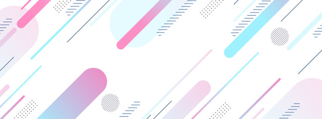 Leinwandbilder - abstract banner background .geometric background. pink and blue gradient .abstract memphis. simple design. modern.vector eps 10