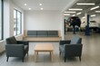© ArtStockVault - Service Center Lobby with Modern Furniture and Cars in Background for Customer Comfort and Automotive Services