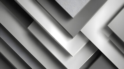 Poster - Grey white abstract stripe background geometry shine and layer element for presentation design. Suit for business, corporate, institution, party, festive.