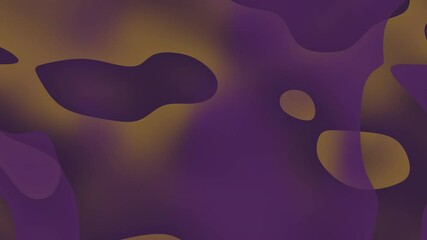 Poster - Abstract Soft Shape Blurry Background with Purple and Gold Color Palette