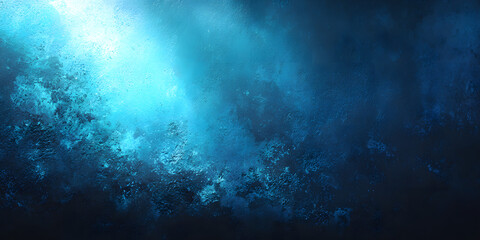 Poster - blue black gradient background with soft lighting and subtle texture