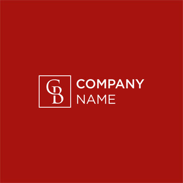 vector logo icon initials CB
