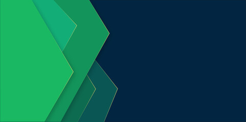 Aufkleber - Futuristic abstract background gradient dark blue and green color background.