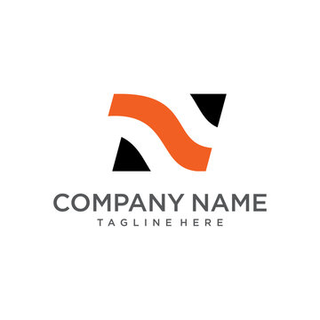 vector logo icon initial N