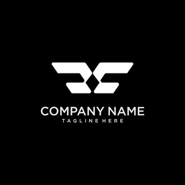 vector logo icon initials RF