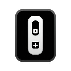 Poster - Modern electronic control button design with minimalist style for various digital and technological applications