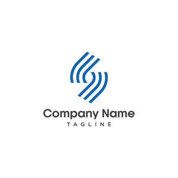 vector logo initial S