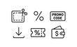 © 123levit - Minimalist cashback and discount icons for e-commerce platforms