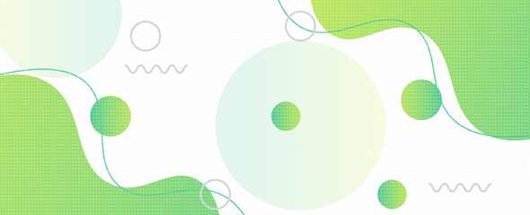 Poster - Colorful template banner with gradient color. Design with liquid shape.
