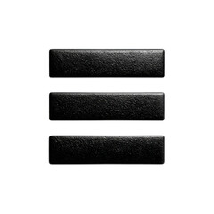 Fototapete - Minimalist black rectangular bar shapes on a clean white background representing balance, equality, and simplicity in design