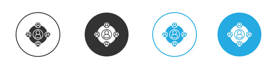Affiliate marketing icon for web or mobile app. Simple flat designs