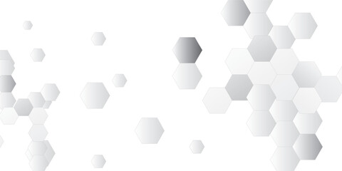 Poster - Clean and modern futuristic background for banner and poster design. Molecule structure abstract tech background. Medical design. Science template, wallpaper or banner