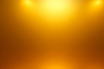 Aufkleber - Gradient golden yellow background with bright spotlights illuminating the top creating a warm and inviting atmosphere for design