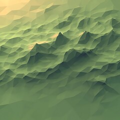 Poster - Abstract Landscape with Geometric Shapes and Soft Color Gradients