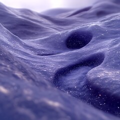 Poster - Abstract Purple Landscape with Soft Curves and Shimmering Texture