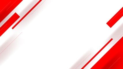 Wall Mural - Abstract red and white background design with diagonal stripes