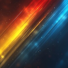 Poster - Vibrant Abstract Background with Colorful Light Stripes and Gradients