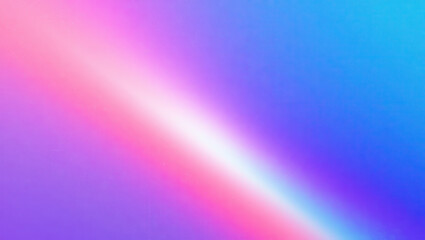 Poster - Gradient blend of pink purple and blue colors with a diagonal white light strip across the image