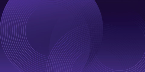 Poster - Abstract dark blue modern background with circles.