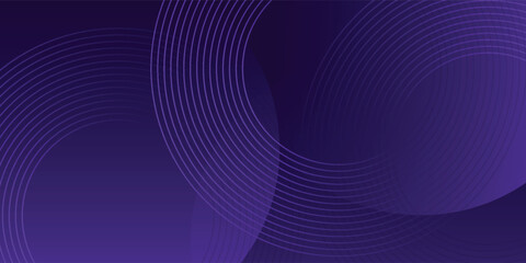 Poster - Abstract dark blue modern background with circles.