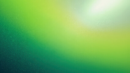 Poster - A vibrant gradient of green hues blending seamlessly with a bright white light in the upper corner
