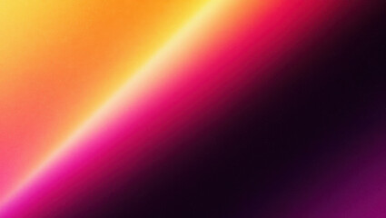 Poster - Abstract gradient background with orange yellow pink and purple color transition in diagonal line