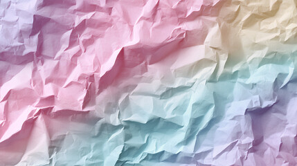 Poster - Pastel Crumpled Paper Texture Background