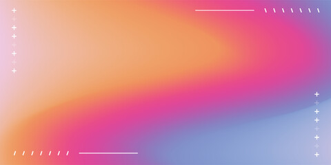 Poster - abstract gradient background vector. modern digital wallpaper with vibrant color, 3d geometric shape