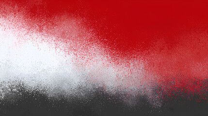 Poster - Red white abstract blurred gradient shape black grainy background, noise texture banner backdrop design, copy space Stock Illustration