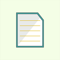 Fototapete - File icon. icon related to design elements. suitable for web site, app, user interfaces,element, printable etc. flat icon style. simple vector design editable