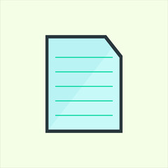 Fototapete - File icon. icon related to design elements. suitable for web site, app, user interfaces,element, printable etc. flat icon style. simple vector design editable
