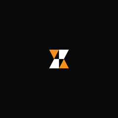 Poster - Letter Z or ZX Bolt Monogram, Z Energy Logo with black background. 