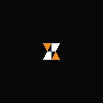 Letter Z or ZX Bolt Monogram, Z Energy Logo with black background. 